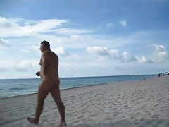 Grab big balls and penis nude beach