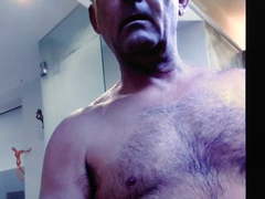 Cuban daddy showering