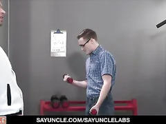 Nerdy Teen Gets Creampied By His Bully