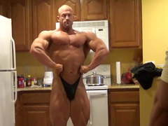 Brandon Posing in Kitchen