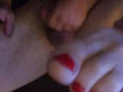 Gay toes feet domination red toes worship toe point